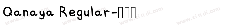 Qanaya Regular字体转换